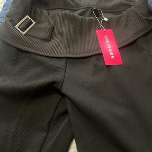 SHEIN black dress pants size L. NWT